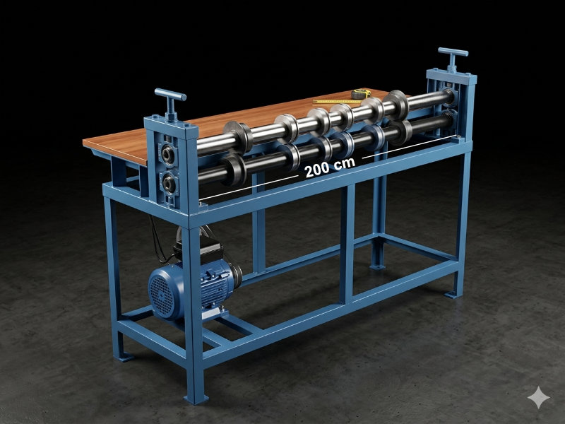 Slitter 200cm — 2 Set Potong + 4 Set Creasing