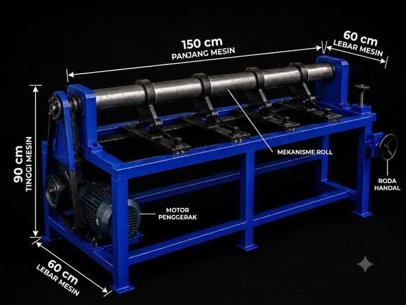 Slotter 150cm — Gearbox, 4 Set Cowak